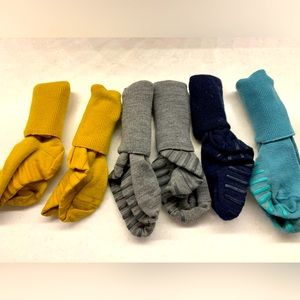 Set of 6 Polarn O. Pyret nonslip wool socks (2T-4T)